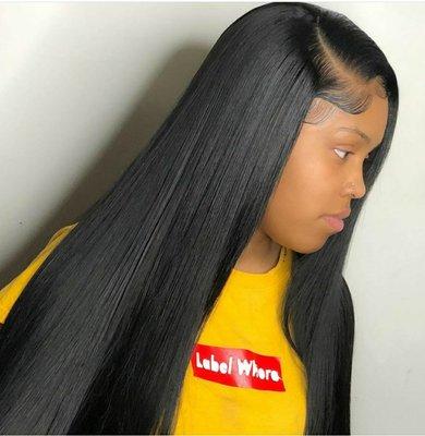 Lace closure Sew-in including hair