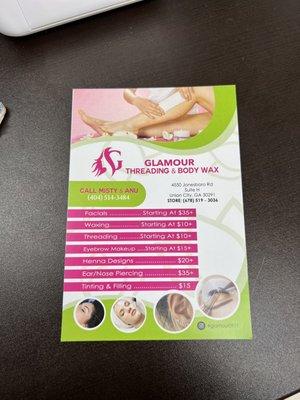 Glamour Threading & Body Wax