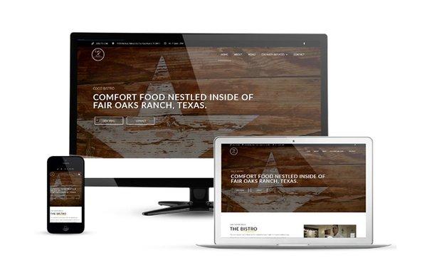 Website built on WordPress for Coco Bistro Sa