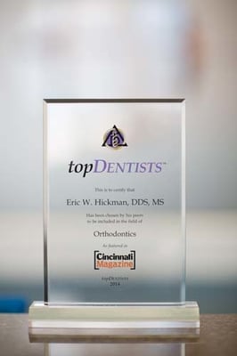 Dr. Hickman was voted Top Dentist in Cincinnati Magazine in 2014