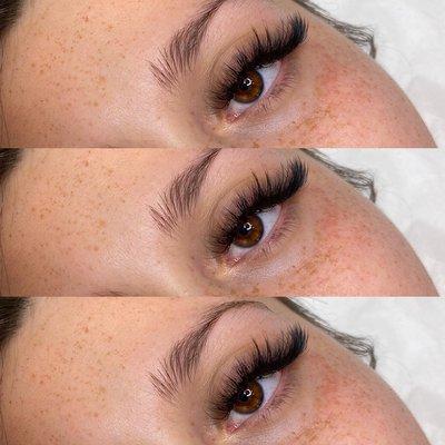 Wispy volume lashes