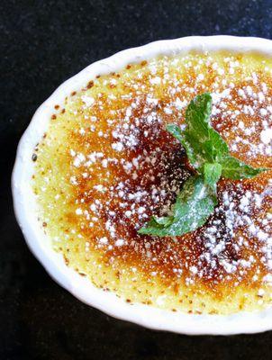 Mint Julep Crème Brûlée