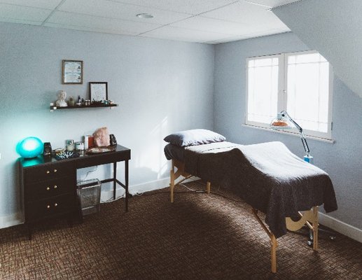 one of our relaxing treatment rooms at Flow Acupuncture