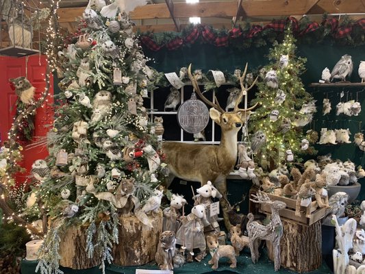 Amazing selection of Christmas decorations with beautiful woodland creatures