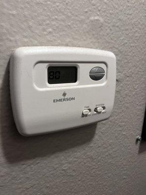 Photo proof of thermostat