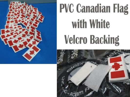 PVC Canadian Flag Patch with Velcro Backing