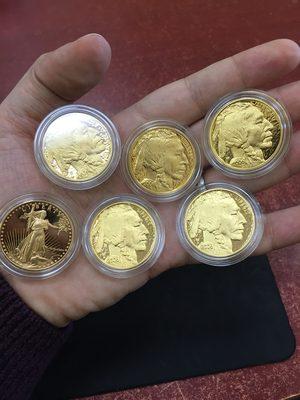 Buying and selling gold coins..