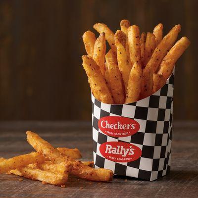 Sides? These are the main act. 
These are the fries that put Checkers on the map. Crispy. Famously seasoned...