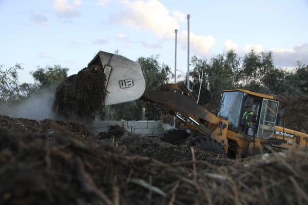 Creating compost at Green Solutions and More.