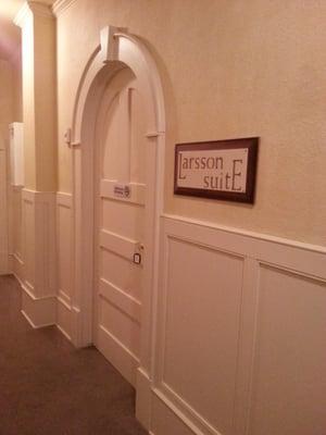 Entrance to Larsson Suite