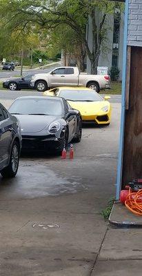 Our weekly lambo came by for a wash today!