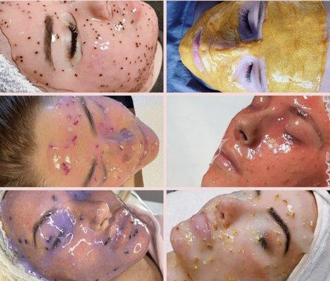 Super-hydro jelly mask facials available for in house services , mobile , and take home