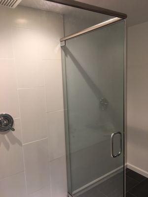 Shower with header