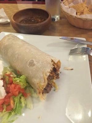 Steak burrito