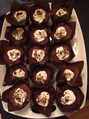 Chestnut cake, Brandied Whipped Cream, Candied Pecans