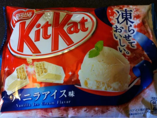 Vanilla Ice Cream Kit Kat flavor quite yummy ;-)