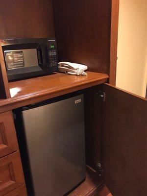 Fridge and microwave