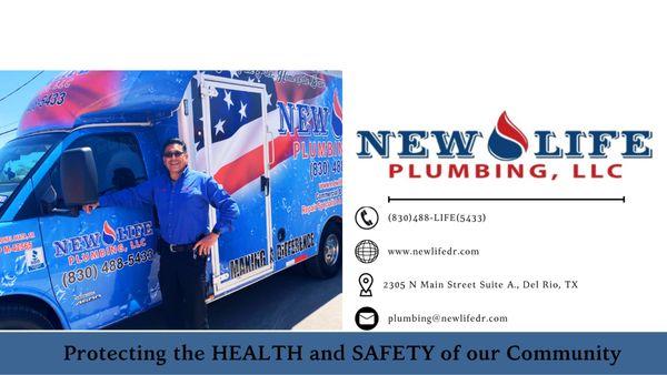 Our Master Plumber Lionel Mata Sr. Protecting the health and safety of our community.