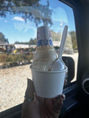 Maple & butter pecan ice cream.