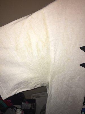 Horrible experience, ruined my clothes and didn't even take responsibility for it