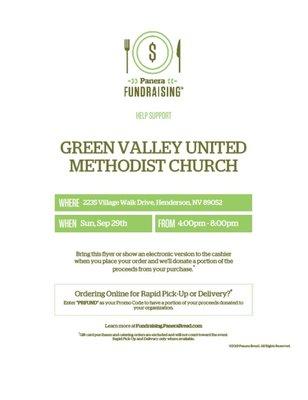 Panera - The District Fundraiser ALL DAY 9.29.2019