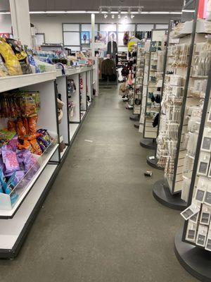 Check out aisle, full of impulse buy type items.