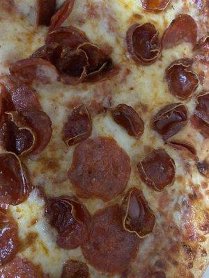 Pepperoni and old world pepperoni pizza for Pi Day