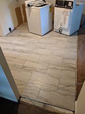 Tile flooring