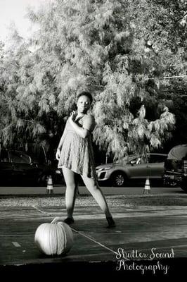 Teacher Candace Robinson performing Contemporary solo at Mesquite Pumpkin Fest.