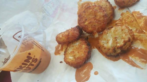 Hash browns with chipotle ... Yum