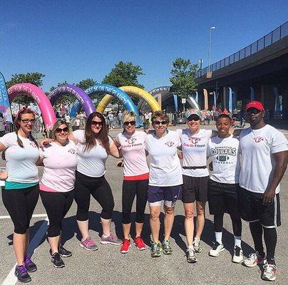 The Grac4e team having fun at the Color Run