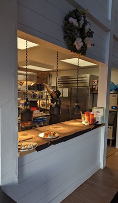 A look inside the kitchen