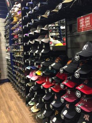 Wall of hats