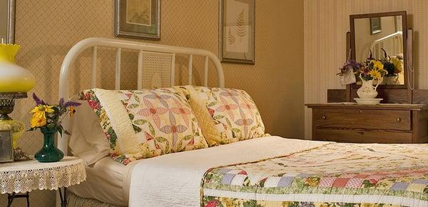 The Thompson Room features a queen bed with Comphy Sheets.  It is our smallest room but oh so cozy.