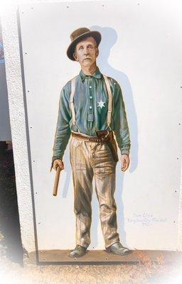 Great mural of an early Kingsburg law keeper