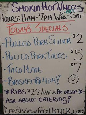 Friday specials