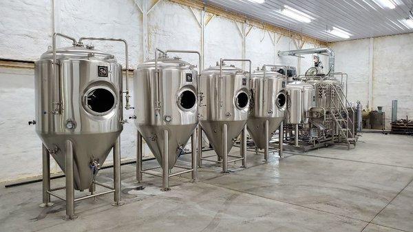 Just added 2 more 10bbl fermenters! That's 40 barrels of tasty beer capacity!