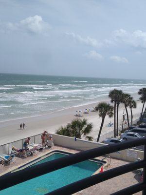 Balcony view of Pool & Beach