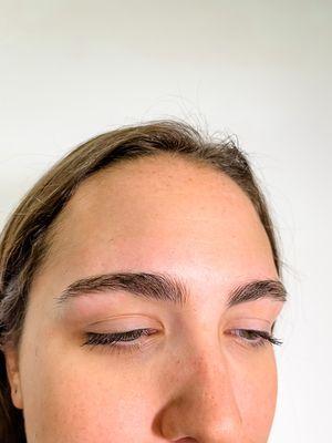 The results after a brow wax!!