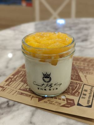 Mango coconut jelly