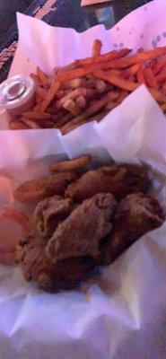 Wangz and fries.