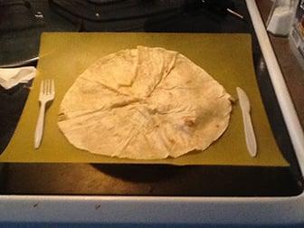 A gigantic flour tortilla, for burritos only!