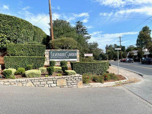 Entrance to the complex from Silverado Trail