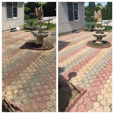 Before/after with Eco clean power washing