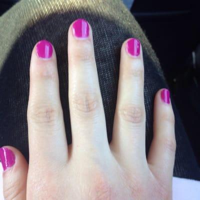 OPI berry colored nails perfect for spring.