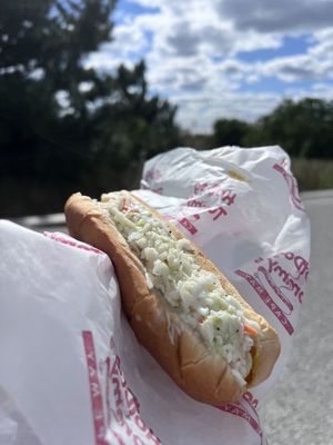 Slaw Dog - Yellow Mustard and Miss Mary's House-Made Cole Slaw