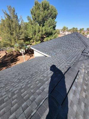 Reroof with Gaf Hdz shingles