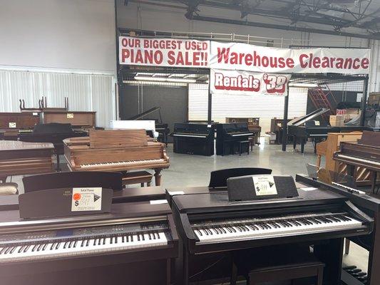 Warehouse liquidation sale now in progress! Prices marked down to the bare bottom. Call for an appointment now!