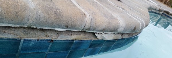 This is an example of work performed by Sandcastle Construction. This was masonry work in Hampton, NH that fell apart in  12 months