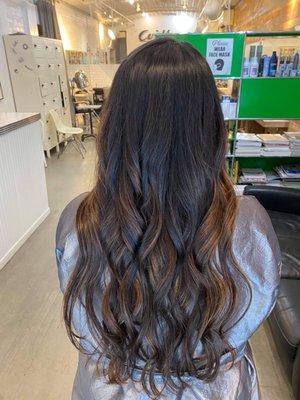 Chocolate balayage